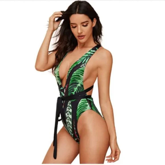 Women's Sexy Bathing Suits Criss Cross Tie Knot